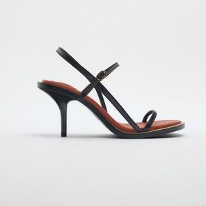 heeled spiral sandals zara